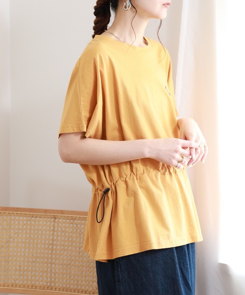 Emago(イマゴ)の「EMAGO くじら刺繍ワイドT 半袖(Tシャツ/カットソー・レディース・ホワイト・FREE)」の18枚目の写真