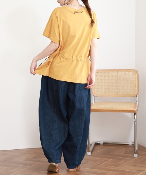 Emago(イマゴ)の「EMAGO くじら刺繍ワイドT 半袖(Tシャツ/カットソー・レディース・ホワイト・FREE)」の22枚目の写真