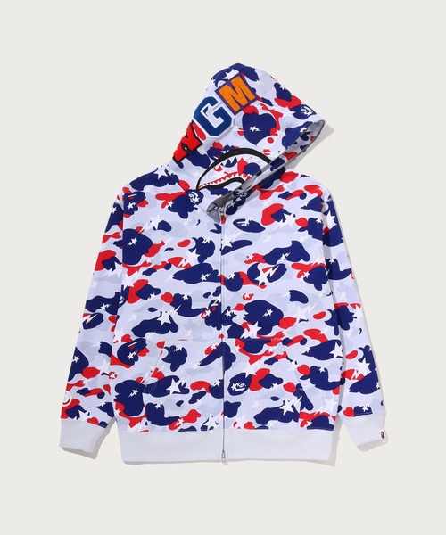 STA STRIKE CAMO SHARK RELAXED FIT FULL ZIP HOODIE（パーカー）｜A