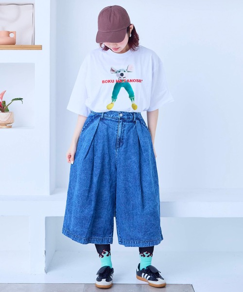 BOKU HA TANOSII(ボク ハ タノシイ)の「【別注】BOKU HA TANOSII キメラドール半袖Tシャツ/おとな(Tシャツ/カットソー・レディース・ミント/ホワイト/ピンク・170cm)」の6枚目の写真
