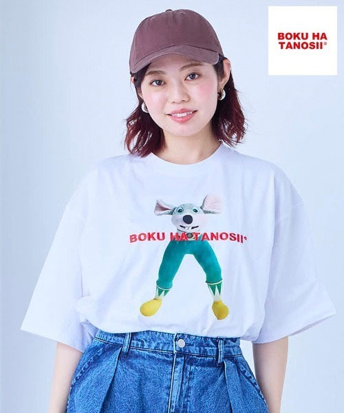 BOKU HA TANOSII(ボク ハ タノシイ)の「【別注】BOKU HA TANOSII キメラドール半袖Tシャツ/おとな(Tシャツ/カットソー・レディース・ミント/ホワイト/ピンク・170cm)」の9枚目の写真