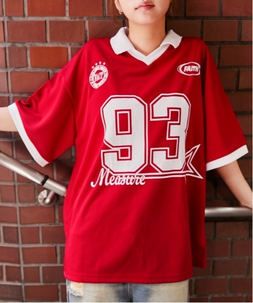 GORGE(ゴージ)の「《ナンバリング・刺しゅう入り》ユニフォームTシャツ/ストリート×スポーティ/春夏/全3色(Tシャツ/カットソー・レディース・オフホワイト/ボルドー/ネイビー・F)」の3枚目の写真