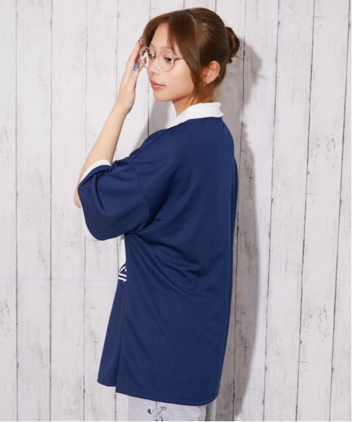 GORGE(ゴージ)の「《ナンバリング・刺しゅう入り》ユニフォームTシャツ/ストリート×スポーティ/春夏/全3色(Tシャツ/カットソー・レディース・オフホワイト/ボルドー/ネイビー・F)」の14枚目の写真