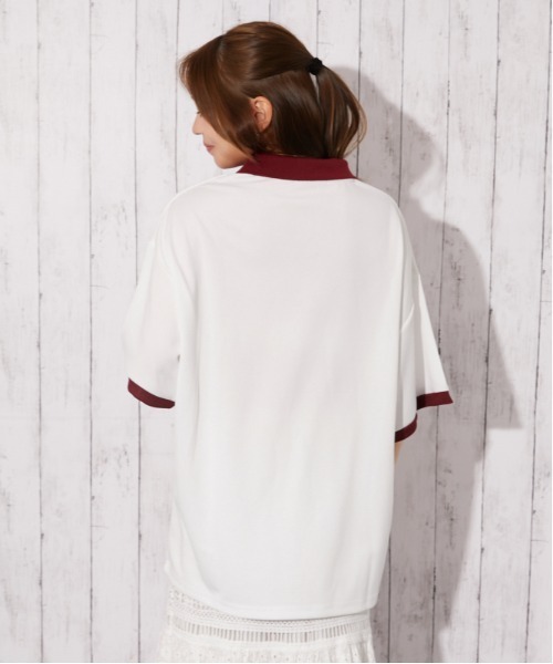 GORGE(ゴージ)の「《ナンバリング・刺しゅう入り》ユニフォームTシャツ/ストリート×スポーティ/春夏/全3色(Tシャツ/カットソー・レディース・オフホワイト/ボルドー/ネイビー・F)」の20枚目の写真