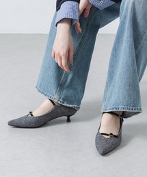 【柔らかい・クッション入り】ダブルストラップ3.5cmヒールパンプス JB4035