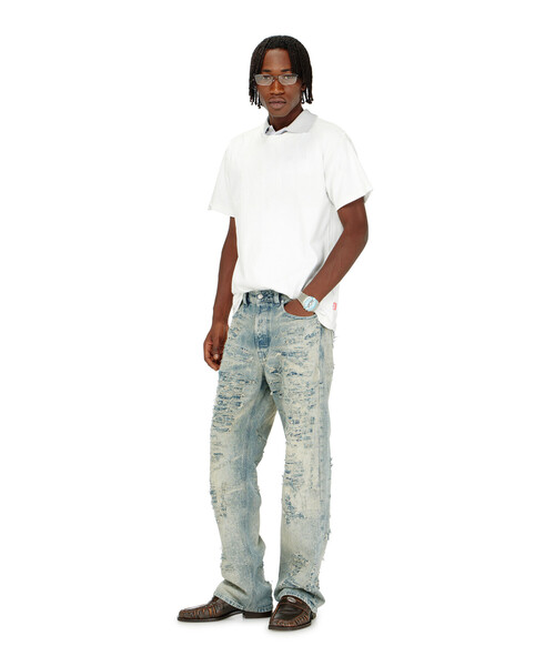 DIESEL(ディーゼル)の「メンズ Tシャツ T-NORM-CRYSTALS(Tシャツ/カットソー・メンズ・ブラック/オフホワイト・SMALL/LARGE/MEDIUM)」の3枚目の写真