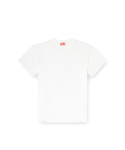 DIESEL(ディーゼル)の「メンズ Tシャツ T-NORM-CRYSTALS(Tシャツ/カットソー・メンズ・ブラック/オフホワイト・SMALL/LARGE/MEDIUM)」の6枚目の写真