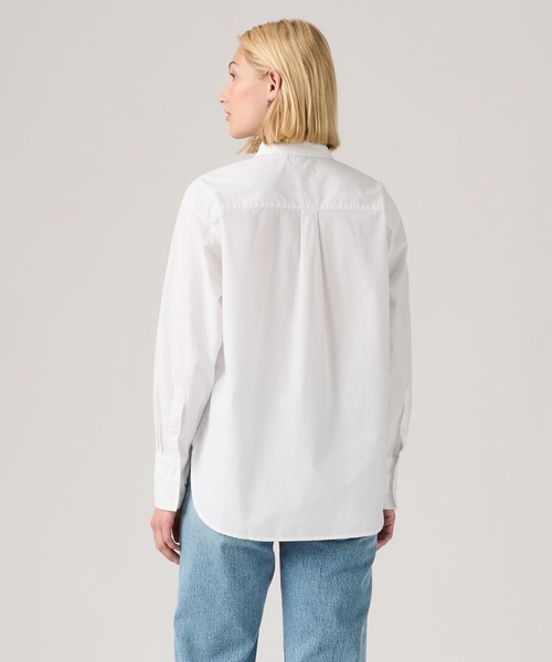 Levi's(リーバイス)の「Levi's/リーバイス ハーリー ボーイフレンド タキシード ラッフルシャツ(シャツ/ブラウス・レディース・ホワイト・M/S/XS)」の3枚目の写真