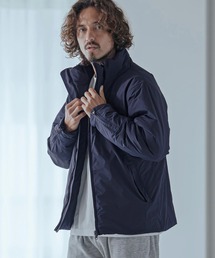 mj11740-Vertical Stripe Jacquard Thinsulate Padded Stand Collar Blouson パデッドブルゾン(MGN-263-008)
