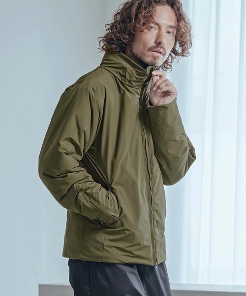 Magine(マージン)の「mj11740-Vertical Stripe Jacquard Thinsulate Padded Stand Collar Blouson パデッドブルゾン(MGN-263-008)(ブルゾン・メンズ・ブラック/ネイビー/オリーブ・44/46/48)」の4枚目の写真