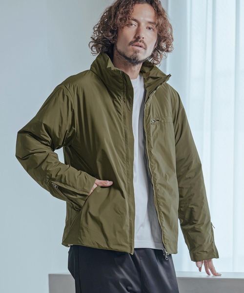 Magine(マージン)の「mj11740-Vertical Stripe Jacquard Thinsulate Padded Stand Collar Blouson パデッドブルゾン(MGN-263-008)(ブルゾン・メンズ・ブラック/ネイビー/オリーブ・44/46/48)」の5枚目の写真