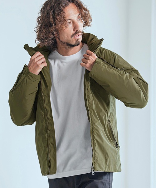 Magine(マージン)の「mj11740-Vertical Stripe Jacquard Thinsulate Padded Stand Collar Blouson パデッドブルゾン(MGN-263-008)(ブルゾン・メンズ・ブラック/ネイビー/オリーブ・44/46/48)」の6枚目の写真