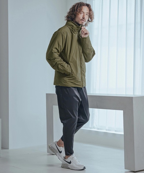 Magine(マージン)の「mj11740-Vertical Stripe Jacquard Thinsulate Padded Stand Collar Blouson パデッドブルゾン(MGN-263-008)(ブルゾン・メンズ・ブラック/ネイビー/オリーブ・44/46/48)」の7枚目の写真