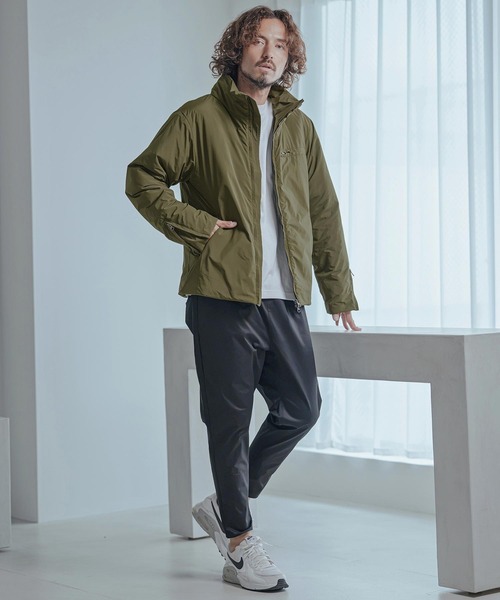 Magine(マージン)の「mj11740-Vertical Stripe Jacquard Thinsulate Padded Stand Collar Blouson パデッドブルゾン(MGN-263-008)(ブルゾン・メンズ・ブラック/ネイビー/オリーブ・44/46/48)」の9枚目の写真