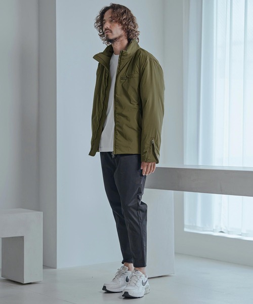 Magine(マージン)の「mj11740-Vertical Stripe Jacquard Thinsulate Padded Stand Collar Blouson パデッドブルゾン(MGN-263-008)(ブルゾン・メンズ・ブラック/ネイビー/オリーブ・44/46/48)」の10枚目の写真