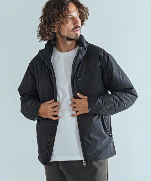 Magine(マージン)の「mj11740-Vertical Stripe Jacquard Thinsulate Padded Stand Collar Blouson パデッドブルゾン(MGN-263-008)(ブルゾン・メンズ・ブラック/ネイビー/オリーブ・44/46/48)」の11枚目の写真