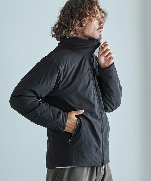 Magine(マージン)の「mj11740-Vertical Stripe Jacquard Thinsulate Padded Stand Collar Blouson パデッドブルゾン(MGN-263-008)(ブルゾン・メンズ・ブラック/ネイビー/オリーブ・44/46/48)」の13枚目の写真