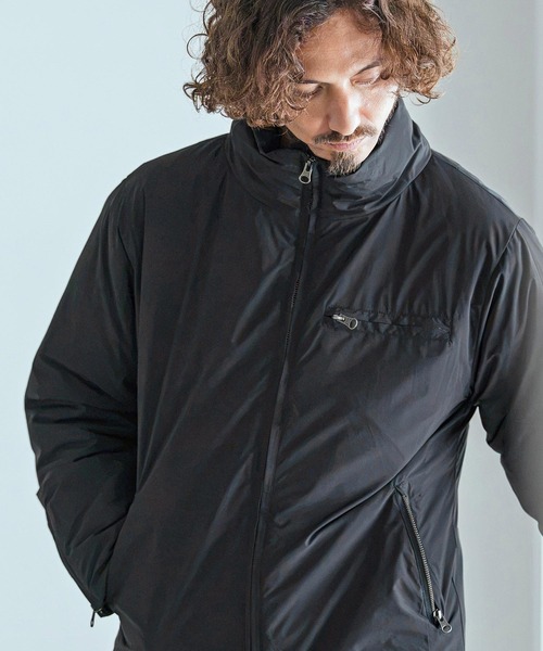 Magine(マージン)の「mj11740-Vertical Stripe Jacquard Thinsulate Padded Stand Collar Blouson パデッドブルゾン(MGN-263-008)(ブルゾン・メンズ・ブラック/ネイビー/オリーブ・44/46/48)」の14枚目の写真