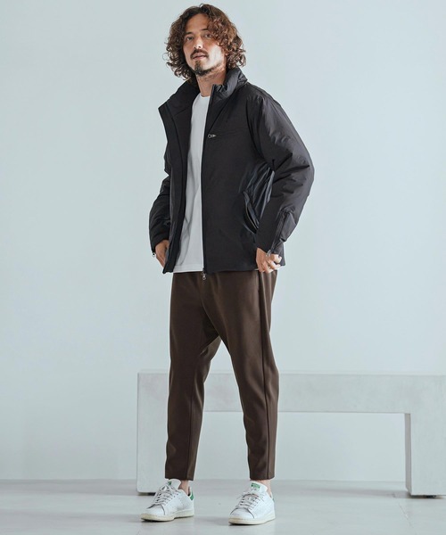 Magine(マージン)の「mj11740-Vertical Stripe Jacquard Thinsulate Padded Stand Collar Blouson パデッドブルゾン(MGN-263-008)(ブルゾン・メンズ・ブラック/ネイビー/オリーブ・44/46/48)」の16枚目の写真