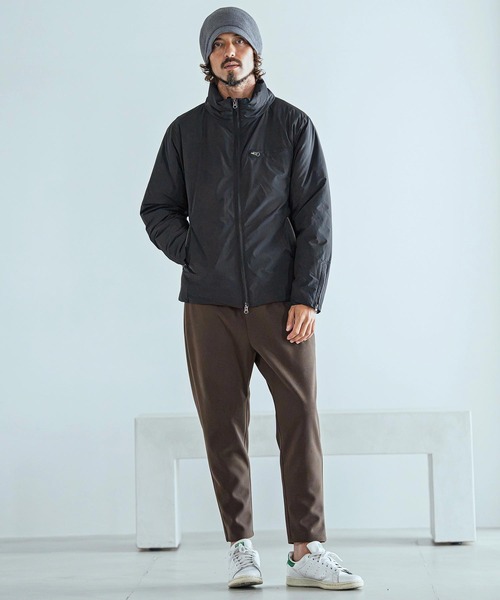 Magine(マージン)の「mj11740-Vertical Stripe Jacquard Thinsulate Padded Stand Collar Blouson パデッドブルゾン(MGN-263-008)(ブルゾン・メンズ・ブラック/ネイビー/オリーブ・44/46/48)」の18枚目の写真