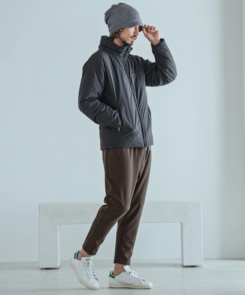 Magine(マージン)の「mj11740-Vertical Stripe Jacquard Thinsulate Padded Stand Collar Blouson パデッドブルゾン(MGN-263-008)(ブルゾン・メンズ・ブラック/ネイビー/オリーブ・44/46/48)」の19枚目の写真