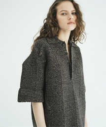 CLANE | OVER HALF SLEEVE POLO KNIT TOPS(ニット/セーター)