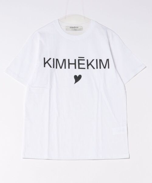 Scrap Book(スクラップブック)の「【KIMHEKIM】Kimhekim Heart T-Shirt WH(Tシャツ/カットソー・レディース・ホワイト・M)」の1枚目の写真