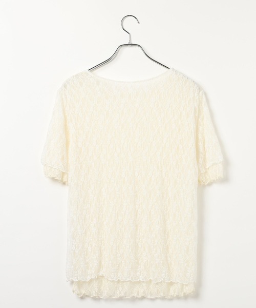 LEPSIM（レプシィム）の「《オフィスライン》レース2WAYプルオーバーSS　1044323（シャツ/ブラウス・レディース・ブラック/オフホワイト・FREE）」の15枚目の写真