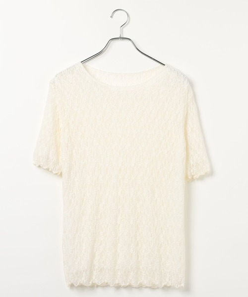 LEPSIM（レプシィム）の「《オフィスライン》レース2WAYプルオーバーSS　1044323（シャツ/ブラウス・レディース・ブラック/オフホワイト・FREE）」の20枚目の写真
