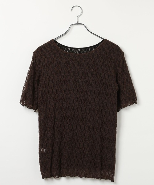LEPSIM（レプシィム）の「《オフィスライン》レース2WAYプルオーバーSS　1044323（シャツ/ブラウス・レディース・ブラック/オフホワイト・FREE）」の22枚目の写真