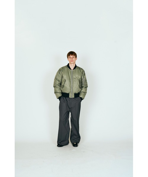 made in standard (メイドインスタンダード)の「MADE IN STANDARD / メイドインスタンダード DOWN LINING MA-1 ダウンMA-1(MA-1・メンズ・カーキ/ブラック・LARGE/MEDIUM)」の2枚目の写真