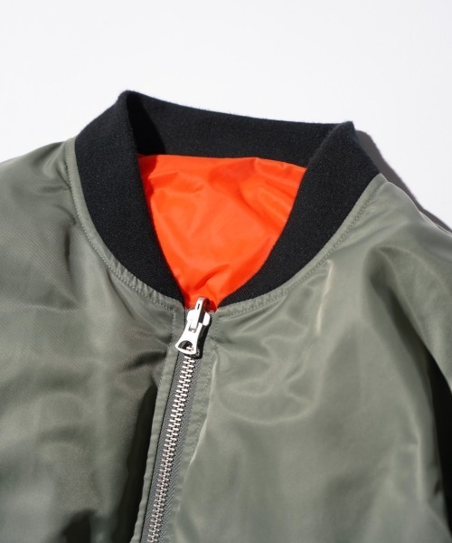made in standard (メイドインスタンダード)の「MADE IN STANDARD / メイドインスタンダード DOWN LINING MA-1 ダウンMA-1(MA-1・メンズ・カーキ/ブラック・LARGE/MEDIUM)」の13枚目の写真