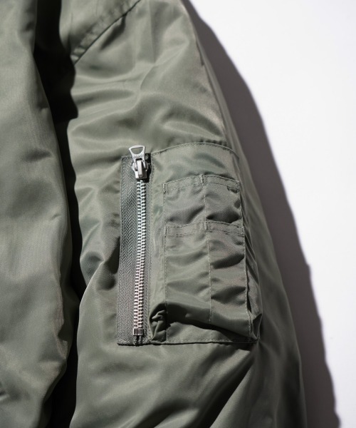 made in standard (メイドインスタンダード)の「MADE IN STANDARD / メイドインスタンダード DOWN LINING MA-1 ダウンMA-1(MA-1・メンズ・カーキ/ブラック・LARGE/MEDIUM)」の15枚目の写真