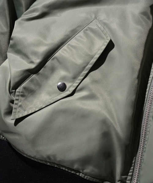 made in standard (メイドインスタンダード)の「MADE IN STANDARD / メイドインスタンダード DOWN LINING MA-1 ダウンMA-1(MA-1・メンズ・カーキ/ブラック・LARGE/MEDIUM)」の16枚目の写真