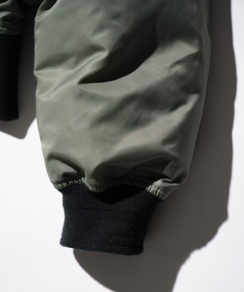 made in standard (メイドインスタンダード)の「MADE IN STANDARD / メイドインスタンダード DOWN LINING MA-1 ダウンMA-1(MA-1・メンズ・カーキ/ブラック・LARGE/MEDIUM)」の17枚目の写真