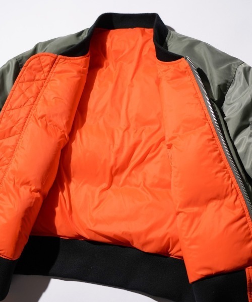 made in standard (メイドインスタンダード)の「MADE IN STANDARD / メイドインスタンダード DOWN LINING MA-1 ダウンMA-1(MA-1・メンズ・カーキ/ブラック・LARGE/MEDIUM)」の18枚目の写真