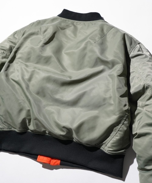 made in standard (メイドインスタンダード)の「MADE IN STANDARD / メイドインスタンダード DOWN LINING MA-1 ダウンMA-1(MA-1・メンズ・カーキ/ブラック・LARGE/MEDIUM)」の19枚目の写真