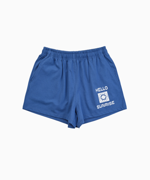 HELLO SUNRISE（ハローサンライズ）の「HS Gym Shorts(W)_Blue（その他パンツ・レディース・ブルー・SMALL/X-SMALL）」の2枚目の写真