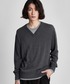 SINSS（シンス）の「Layered V-neck knit / レイヤードVネックニット（ニット/セーター・MEDIUM）」