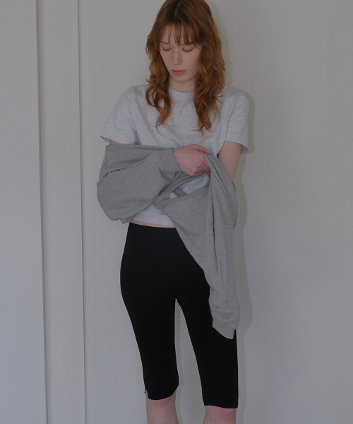 108POUND(108パウンド)の「Base Crop Tee_Light Melange(Tシャツ/カットソー・レディース・その他・FREE)」の1枚目の写真