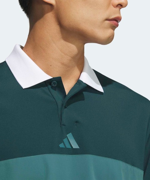 adidas(アディダス)の「ポロシャツ 長袖【adidas Golf/アディダスゴルフ】(ポロシャツ・メンズ・グリーン・MEDIUM/SMALL/X-LARGE/XX-LARGE/LARGE)」の5枚目の写真