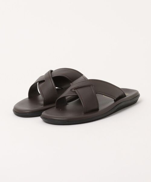 ISLAND SLIPPER（アイランドスリッパ）の「【ISLAND SLIPPER】アイランドスリッパ クロスサンダル LEATHER / SUEDE PB223 ITK（サンダル・メンズ・パープル/ダークブラウン/ブラック/ネイビー・10/9/8）」の3枚目の写真