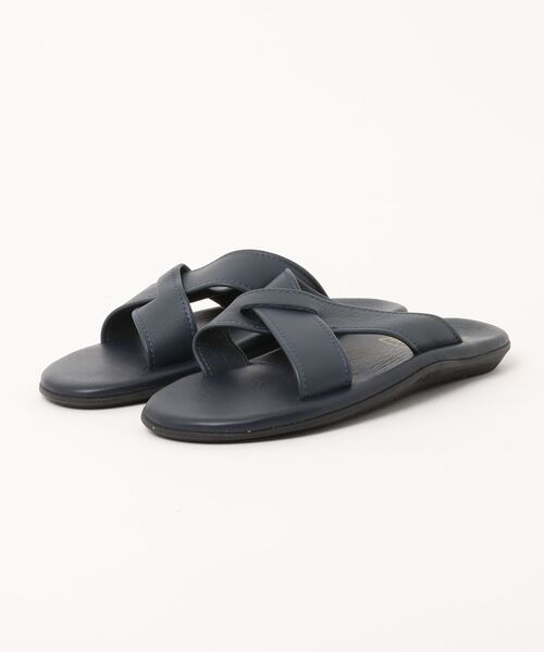 ISLAND SLIPPER（アイランドスリッパ）の「【ISLAND SLIPPER】アイランドスリッパ クロスサンダル LEATHER / SUEDE PB223 ITK（サンダル・メンズ・パープル/ダークブラウン/ブラック/ネイビー・10/9/8）」の2枚目の写真