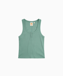 HS Henley Neck Sleeveless(W)_Mint Green