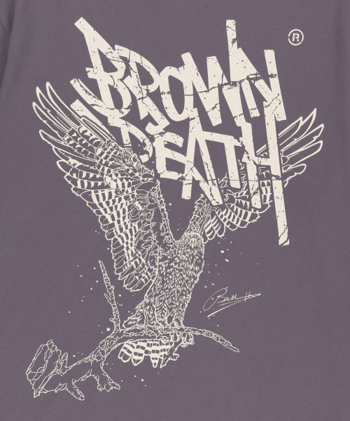 BROWNBREATH（ブラウンブレス）の「BB HERITAGE EAGLE TAG TEE - PURPLE（Tシャツ/カットソー・レディース・その他・SMALL/MEDIUM/LARGE/X-LARGE）」の6枚目の写真