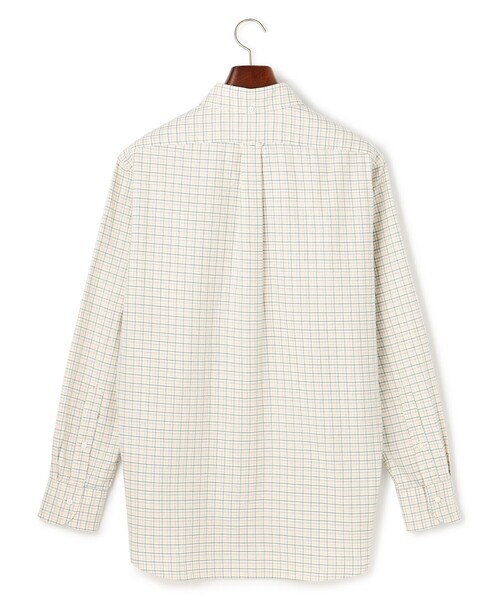 J.PRESS（ジェイプレス）の「【柔らかな風合い】J.PRESS MEN コットンビエラ タッタソールチェックシャツ（シャツ/ブラウス・メンズ・グリーン系3/ブルー系3・SMALL/MEDIUM/LARGE/X-LARGE）」の4枚目の写真