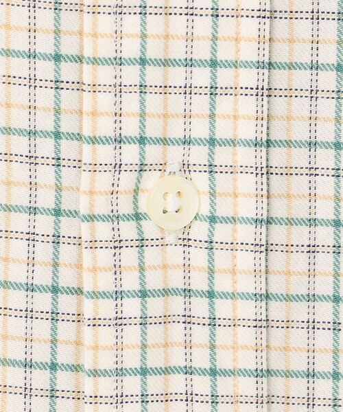 J.PRESS（ジェイプレス）の「【柔らかな風合い】J.PRESS MEN コットンビエラ タッタソールチェックシャツ（シャツ/ブラウス・メンズ・グリーン系3/ブルー系3・SMALL/MEDIUM/LARGE/X-LARGE）」の7枚目の写真