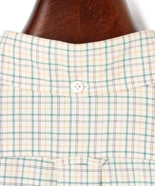J.PRESS（ジェイプレス）の「【柔らかな風合い】J.PRESS MEN コットンビエラ タッタソールチェックシャツ（シャツ/ブラウス・メンズ・グリーン系3/ブルー系3・SMALL/MEDIUM/LARGE/X-LARGE）」の10枚目の写真