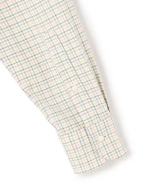 J.PRESS（ジェイプレス）の「【柔らかな風合い】J.PRESS MEN コットンビエラ タッタソールチェックシャツ（シャツ/ブラウス・メンズ・グリーン系3/ブルー系3・SMALL/MEDIUM/LARGE/X-LARGE）」の11枚目の写真