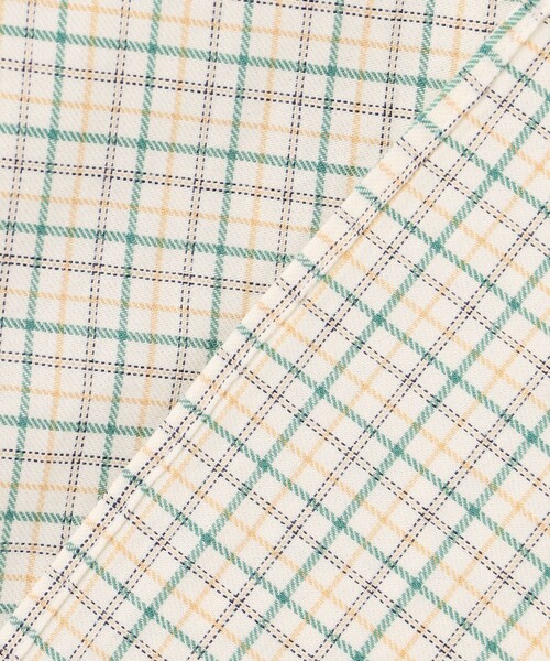 J.PRESS（ジェイプレス）の「【柔らかな風合い】J.PRESS MEN コットンビエラ タッタソールチェックシャツ（シャツ/ブラウス・メンズ・グリーン系3/ブルー系3・SMALL/MEDIUM/LARGE/X-LARGE）」の12枚目の写真